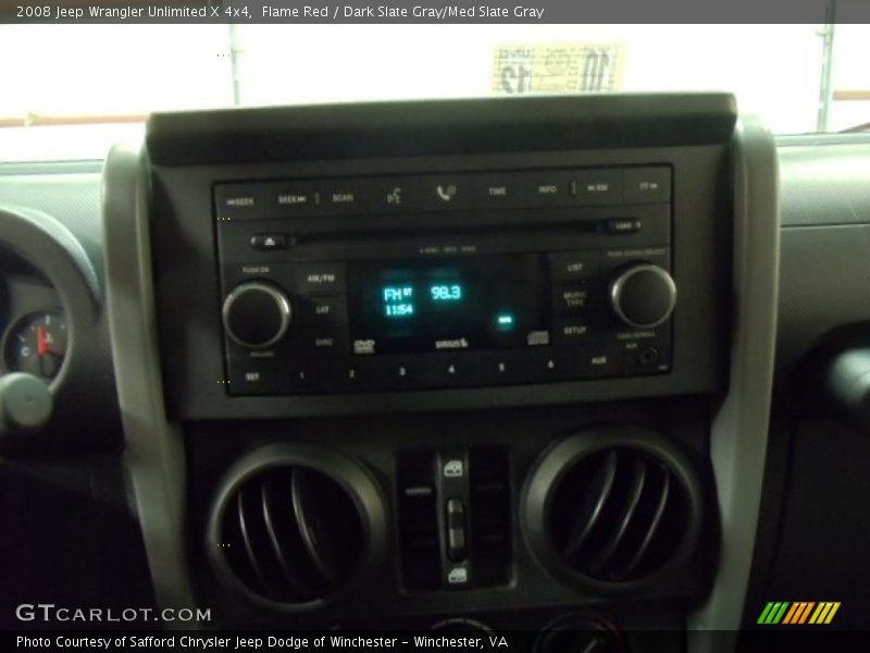 Flame Red / Dark Slate Gray/Med Slate Gray 2008 Jeep Wrangler Unlimited X 4x4