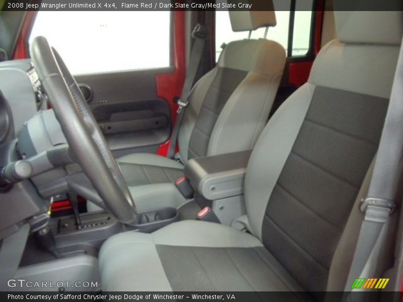 Flame Red / Dark Slate Gray/Med Slate Gray 2008 Jeep Wrangler Unlimited X 4x4
