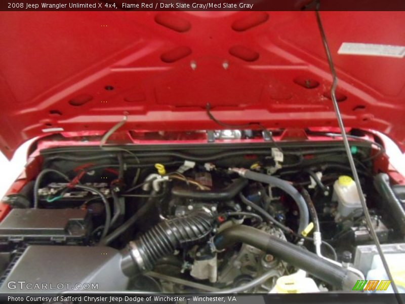Flame Red / Dark Slate Gray/Med Slate Gray 2008 Jeep Wrangler Unlimited X 4x4