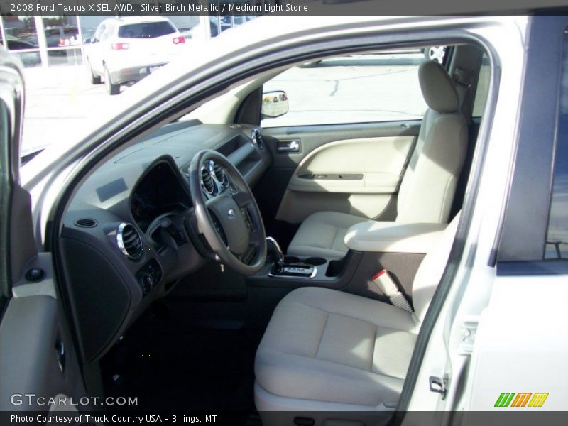 Silver Birch Metallic / Medium Light Stone 2008 Ford Taurus X SEL AWD