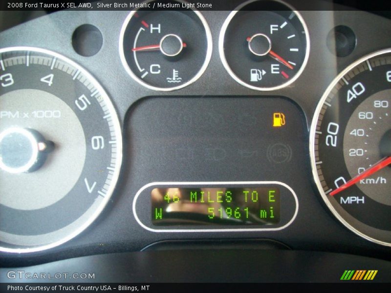 Silver Birch Metallic / Medium Light Stone 2008 Ford Taurus X SEL AWD
