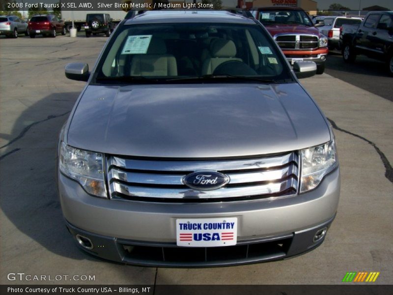 Silver Birch Metallic / Medium Light Stone 2008 Ford Taurus X SEL AWD