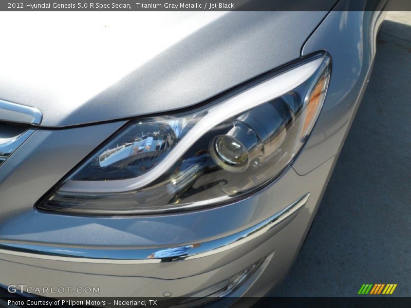 Titanium Gray Metallic / Jet Black 2012 Hyundai Genesis 5.0 R Spec Sedan