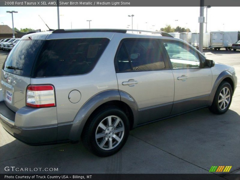 Silver Birch Metallic / Medium Light Stone 2008 Ford Taurus X SEL AWD