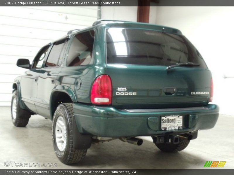 Forest Green Pearl / Sandstone 2002 Dodge Durango SLT Plus 4x4