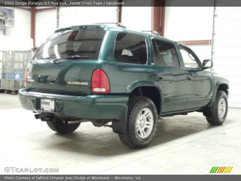 Forest Green Pearl / Sandstone 2002 Dodge Durango SLT Plus 4x4