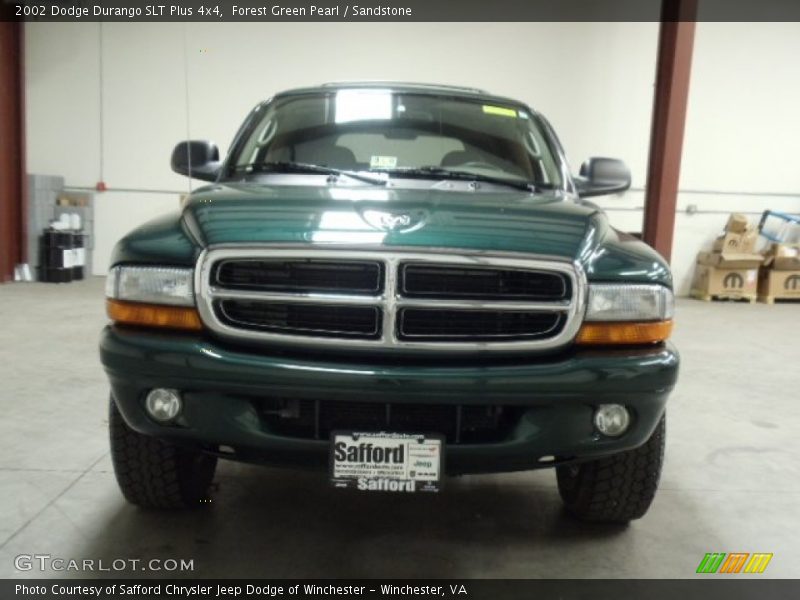 Forest Green Pearl / Sandstone 2002 Dodge Durango SLT Plus 4x4
