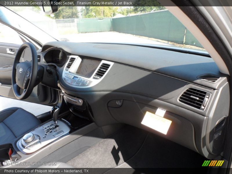 Titanium Gray Metallic / Jet Black 2012 Hyundai Genesis 5.0 R Spec Sedan