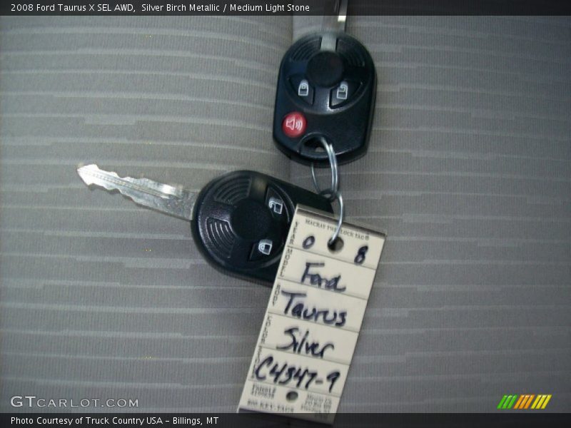 Silver Birch Metallic / Medium Light Stone 2008 Ford Taurus X SEL AWD