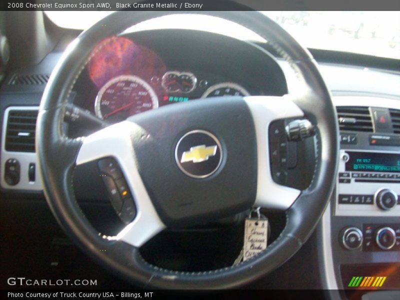 Black Granite Metallic / Ebony 2008 Chevrolet Equinox Sport AWD