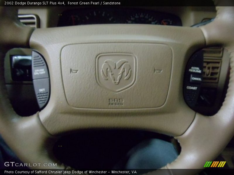 Forest Green Pearl / Sandstone 2002 Dodge Durango SLT Plus 4x4