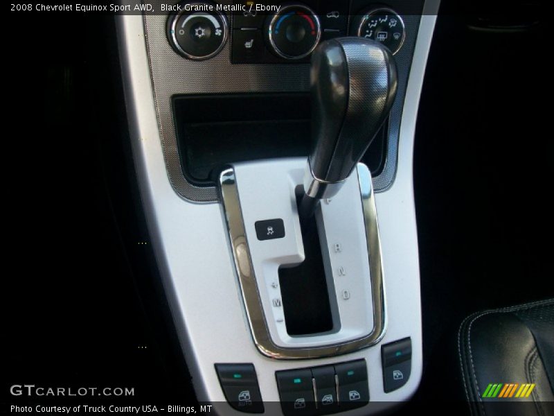 Black Granite Metallic / Ebony 2008 Chevrolet Equinox Sport AWD