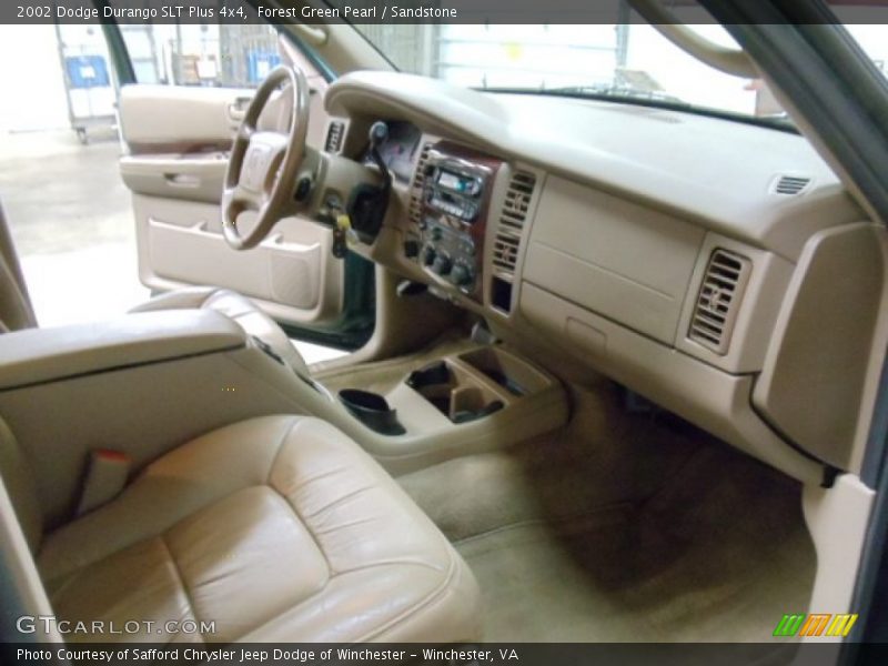 Forest Green Pearl / Sandstone 2002 Dodge Durango SLT Plus 4x4