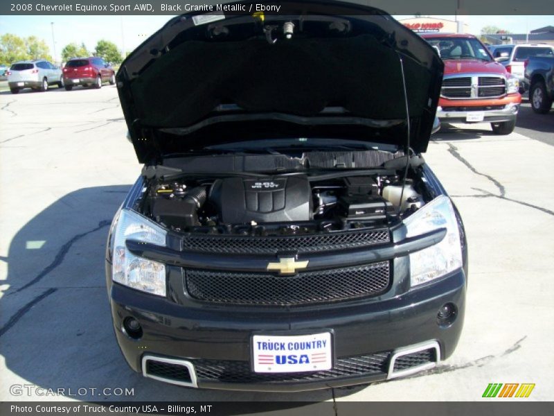 Black Granite Metallic / Ebony 2008 Chevrolet Equinox Sport AWD