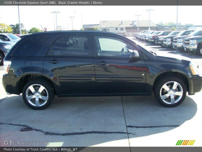 Black Granite Metallic / Ebony 2008 Chevrolet Equinox Sport AWD