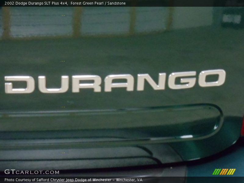 Forest Green Pearl / Sandstone 2002 Dodge Durango SLT Plus 4x4