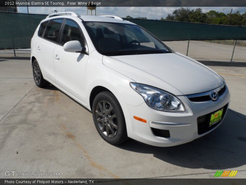 Polar White / Beige 2012 Hyundai Elantra SE Touring