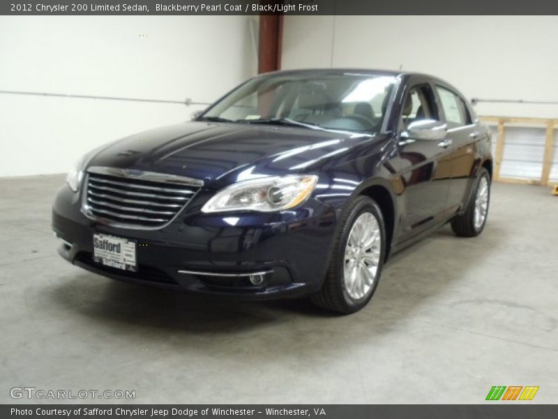 Blackberry Pearl Coat / Black/Light Frost 2012 Chrysler 200 Limited Sedan