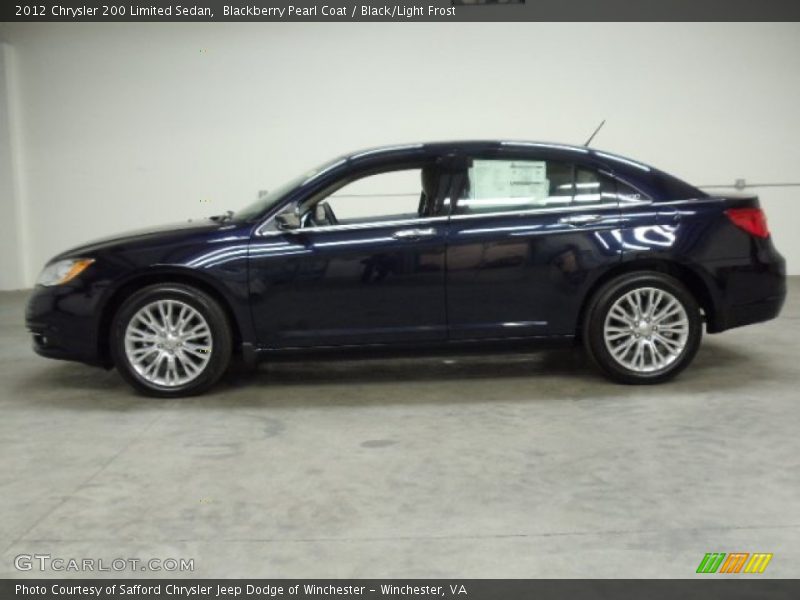 Blackberry Pearl Coat / Black/Light Frost 2012 Chrysler 200 Limited Sedan