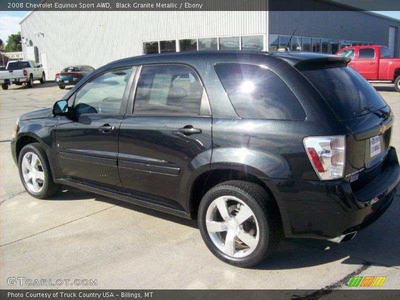 Black Granite Metallic / Ebony 2008 Chevrolet Equinox Sport AWD