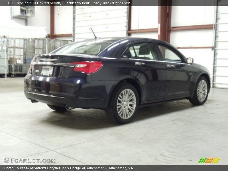 Blackberry Pearl Coat / Black/Light Frost 2012 Chrysler 200 Limited Sedan