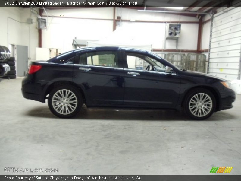 Blackberry Pearl Coat / Black/Light Frost 2012 Chrysler 200 Limited Sedan