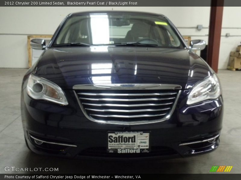 Blackberry Pearl Coat / Black/Light Frost 2012 Chrysler 200 Limited Sedan
