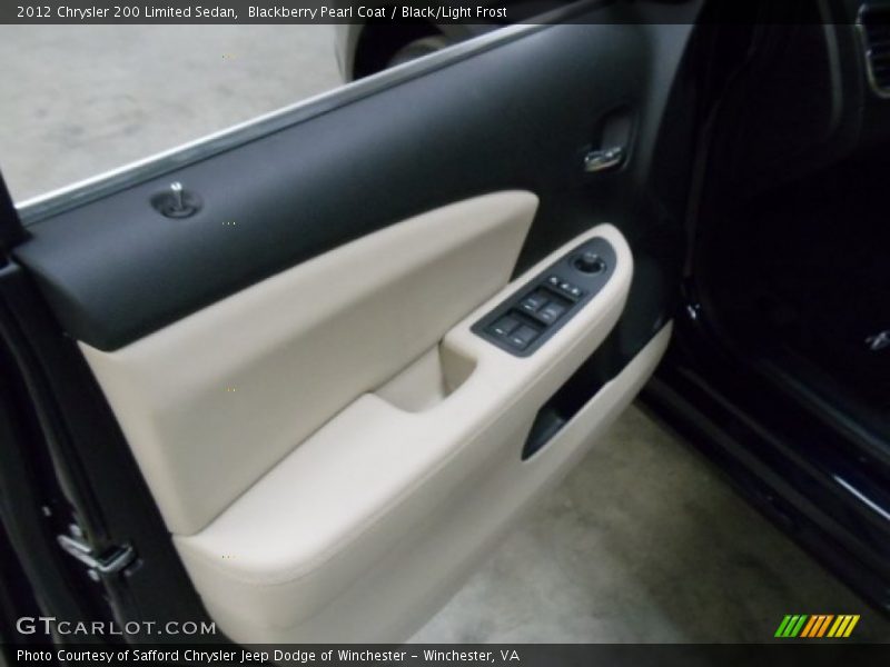 Blackberry Pearl Coat / Black/Light Frost 2012 Chrysler 200 Limited Sedan