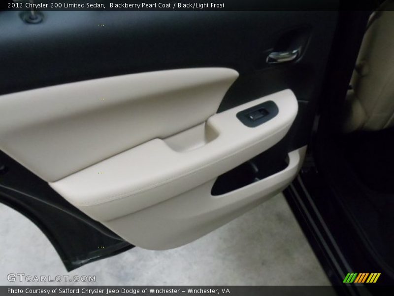 Blackberry Pearl Coat / Black/Light Frost 2012 Chrysler 200 Limited Sedan