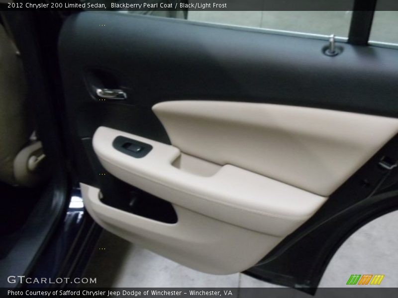 Blackberry Pearl Coat / Black/Light Frost 2012 Chrysler 200 Limited Sedan