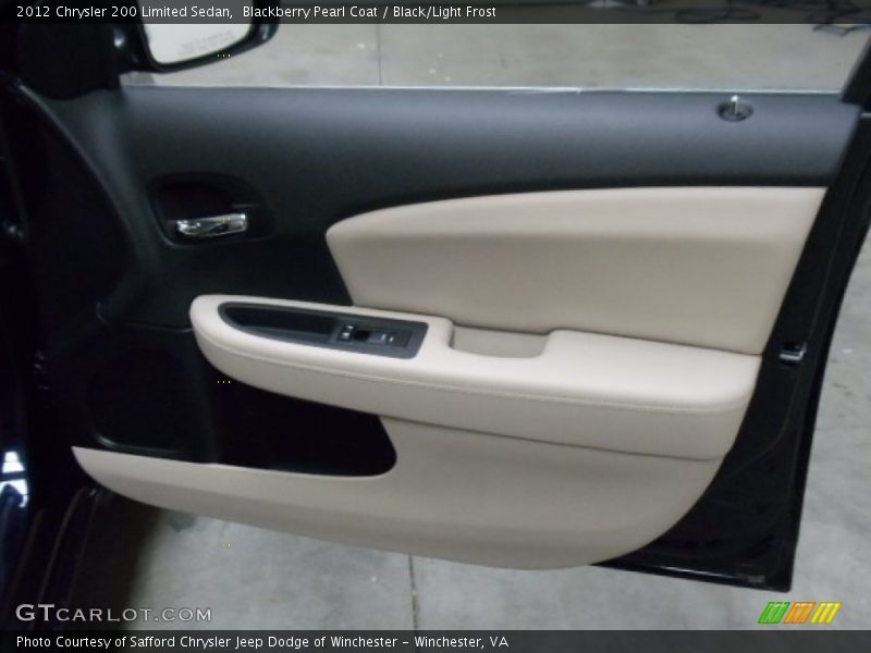 Blackberry Pearl Coat / Black/Light Frost 2012 Chrysler 200 Limited Sedan
