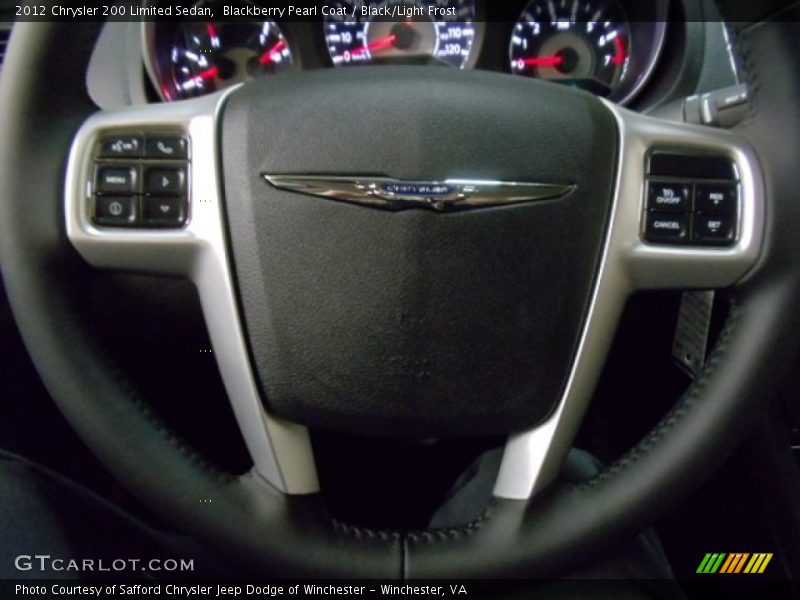Blackberry Pearl Coat / Black/Light Frost 2012 Chrysler 200 Limited Sedan