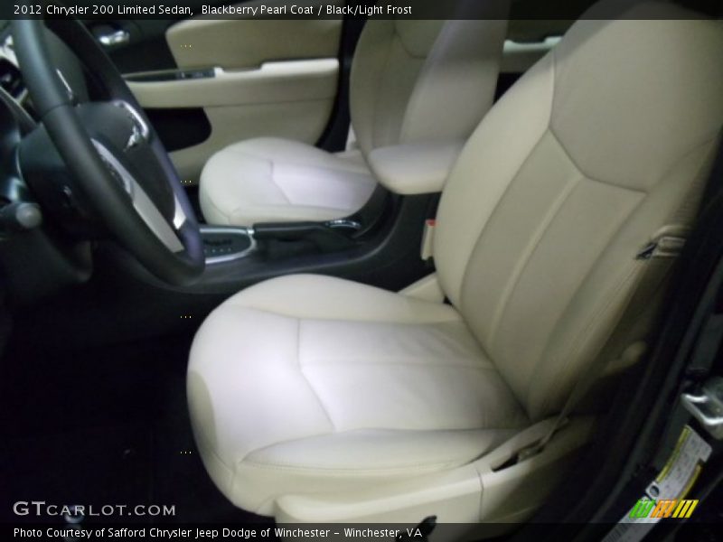 Blackberry Pearl Coat / Black/Light Frost 2012 Chrysler 200 Limited Sedan