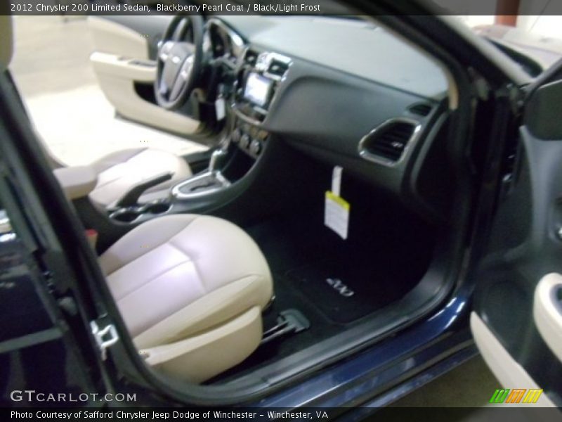 Blackberry Pearl Coat / Black/Light Frost 2012 Chrysler 200 Limited Sedan
