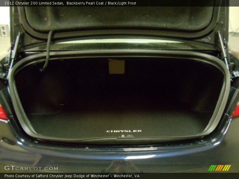 Blackberry Pearl Coat / Black/Light Frost 2012 Chrysler 200 Limited Sedan