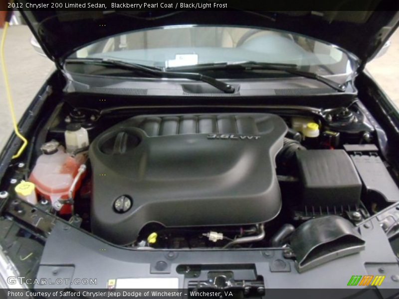Blackberry Pearl Coat / Black/Light Frost 2012 Chrysler 200 Limited Sedan