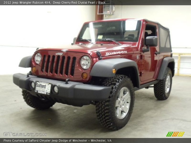 Deep Cherry Red Crystal Pearl / Black 2012 Jeep Wrangler Rubicon 4X4