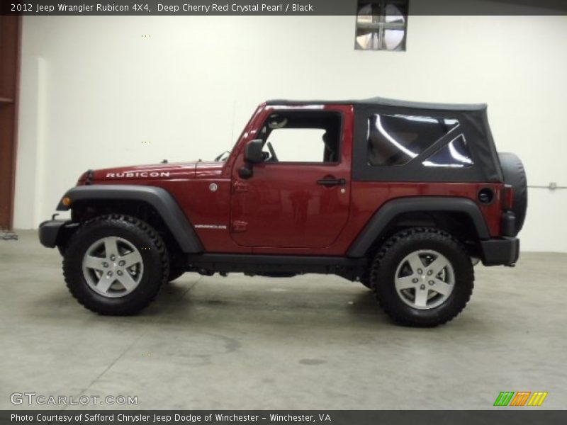 Deep Cherry Red Crystal Pearl / Black 2012 Jeep Wrangler Rubicon 4X4