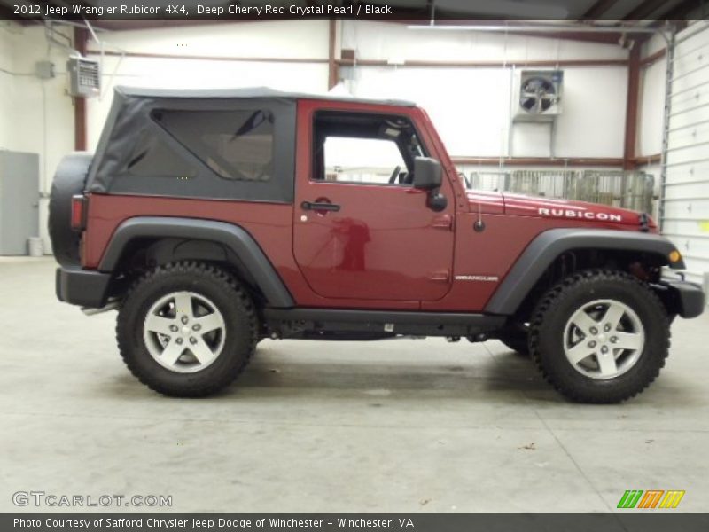 Deep Cherry Red Crystal Pearl / Black 2012 Jeep Wrangler Rubicon 4X4