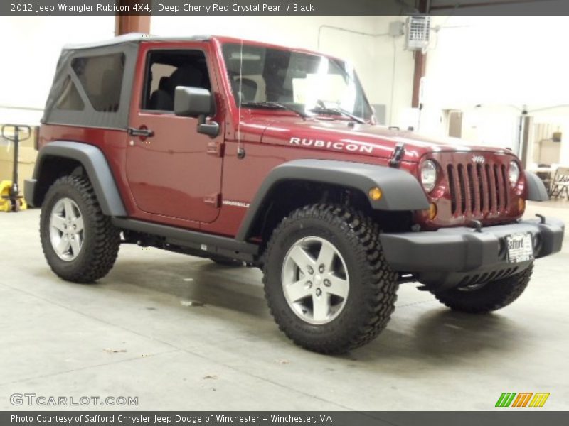 Deep Cherry Red Crystal Pearl / Black 2012 Jeep Wrangler Rubicon 4X4