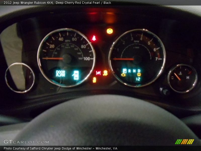 Deep Cherry Red Crystal Pearl / Black 2012 Jeep Wrangler Rubicon 4X4