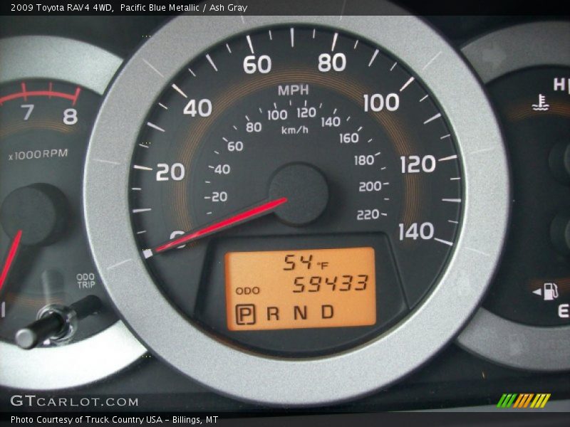 Pacific Blue Metallic / Ash Gray 2009 Toyota RAV4 4WD