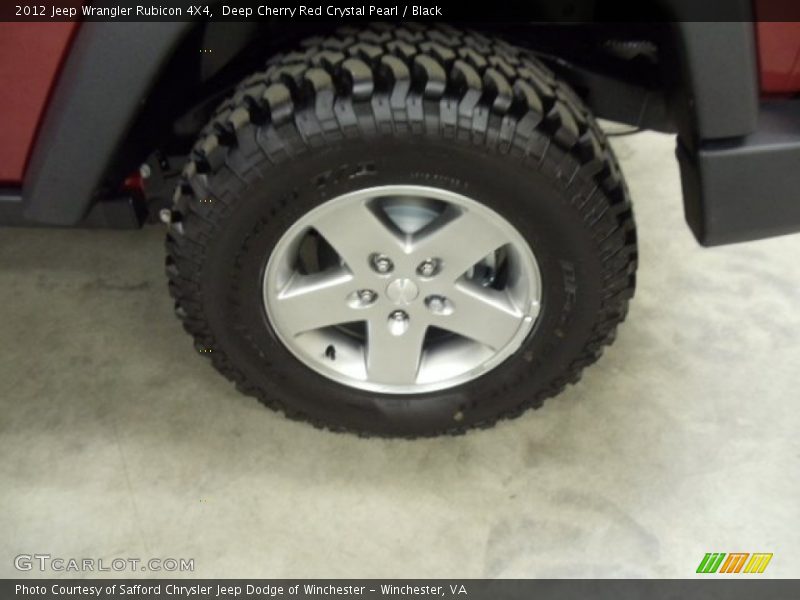Deep Cherry Red Crystal Pearl / Black 2012 Jeep Wrangler Rubicon 4X4