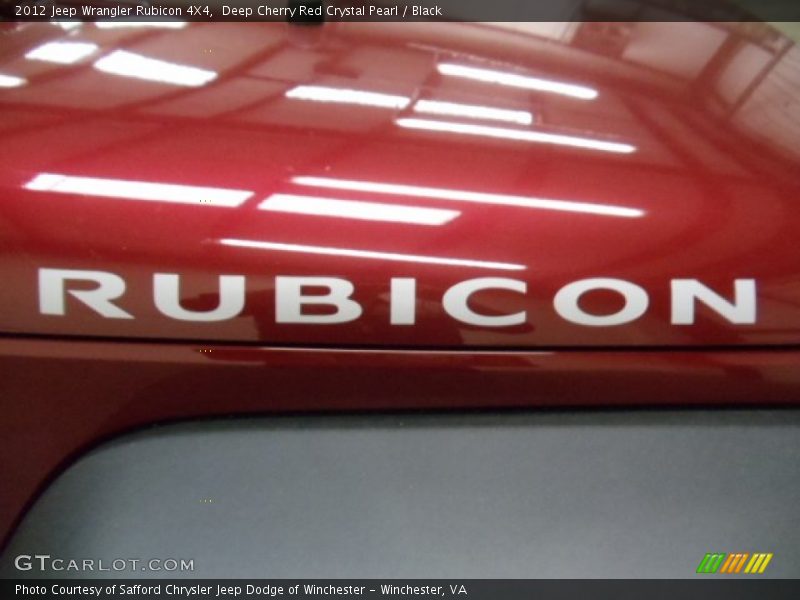 Deep Cherry Red Crystal Pearl / Black 2012 Jeep Wrangler Rubicon 4X4