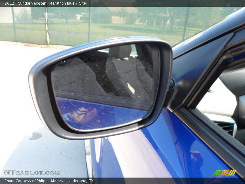 Marathon Blue / Gray 2012 Hyundai Veloster