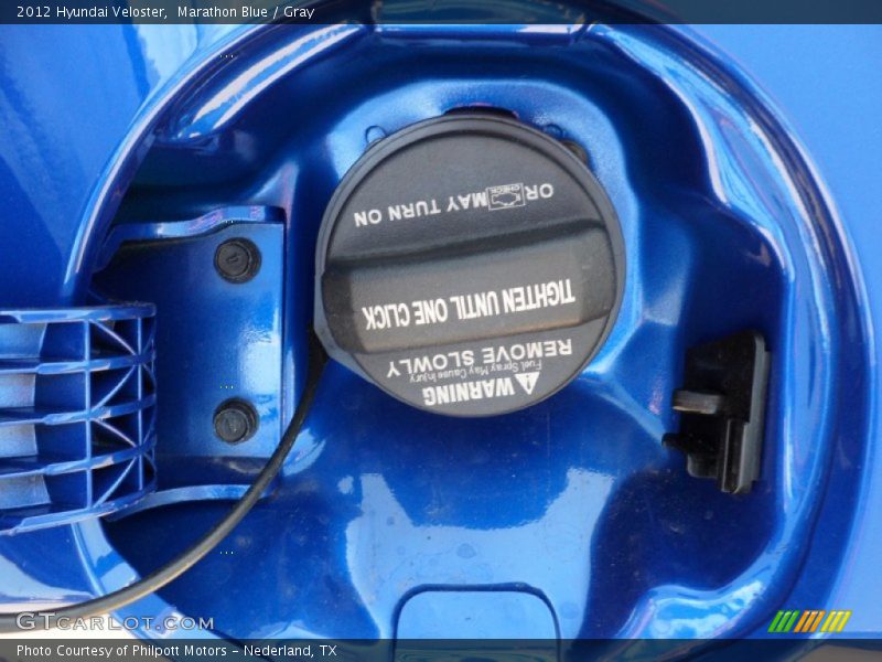 Marathon Blue / Gray 2012 Hyundai Veloster