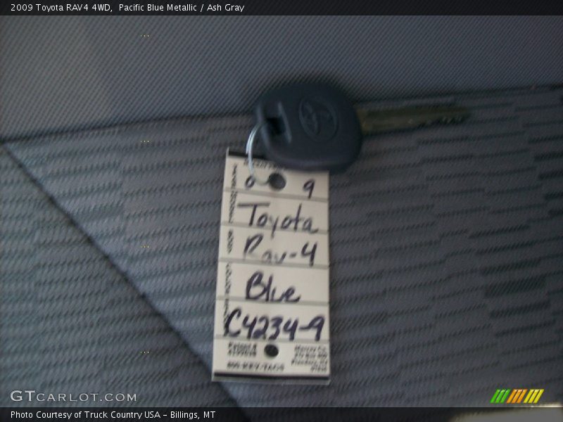Pacific Blue Metallic / Ash Gray 2009 Toyota RAV4 4WD