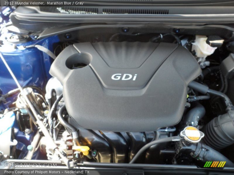 Marathon Blue / Gray 2012 Hyundai Veloster