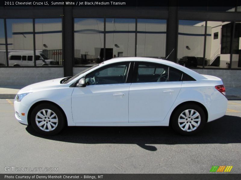 Summit White / Jet Black/Medium Titanium 2011 Chevrolet Cruze LS