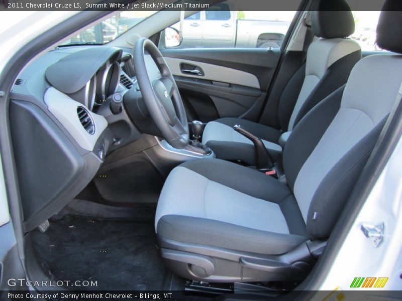 Summit White / Jet Black/Medium Titanium 2011 Chevrolet Cruze LS